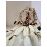 Decorative Dreamcatcher w/ Fur & Feathers
