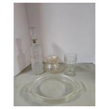 Vintage Glassware & Decanter Lot