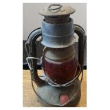 Antique Ruby Red RR Lantern
