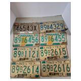 Indiana License Plates 1970s Lot (8)