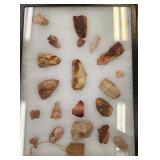 21 Native American Aarow Heads & Tools Fayette Co.