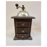 Vintage Wood Coffee Grinder Mill
