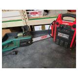 Electric Chainsaw & Cen-Tech Power Pack