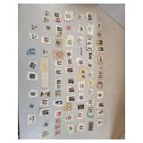 Large Lot Vintage Used Postage Stamps