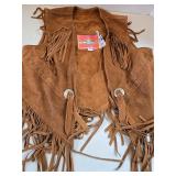 Vintage Ms Pioneer Fringe Suede Vest