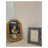 Decorative Frames w/ Girl Print & Metal Frame