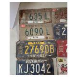 Vintage Indiana Truck Plates Lot (8)