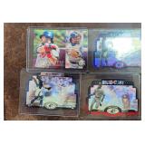 Lot Of 4 VTG Mike Piazza Insert Cards 3 are Die Cu