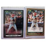 2 Joey Votto 2008 Bowman Chrome RCs Inc Gold Paral