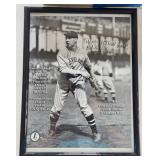 Autographed Framed Mag Cover By Bob Feller