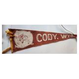 1950 Cody Wyoming Felt Pennant