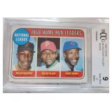 1969 Topps #6 McCovey Allen Banks BCCG 9 NM-MT