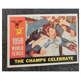 1960 Topps Dodgers Celebrate 59 WS #391