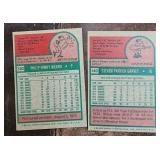2 1975 Topps Steve Garvey & Phil Niekro Cards