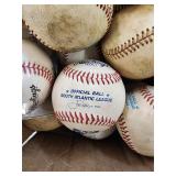 LG Box Full Of Game Used Minor League Baseballs