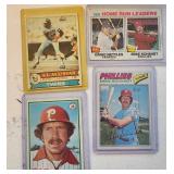 Lot of 4 1970s Mike Schmidt & Rod Carew Cards