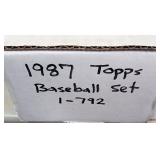 1987 Topps MLB Complete Set