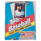 1992 Factory Topps MLB Box 36 Sealed Packs