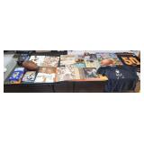 8ft Table Packed With Mixed Sports VTG Items