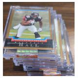 Lot of 7 - Bowman Encased Gold Football Cards