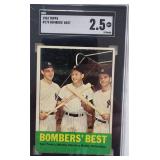 1963 Topps Mickey Mantle Bombers Best SGC 2.5