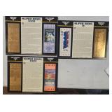 Lot of 3 Willabee Ward Super Bowl 22kt Tickets