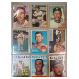 Lot of 9 1960s Topps MLB Cards