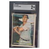 1957 Topps Ted Williams #1 SGC 2