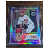2018 Topps Chrome Shohei Ohtani RC 1983 Refractor