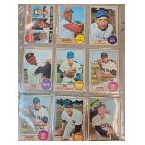 Lot of 9 1967 & 68 Topps MLB Cards