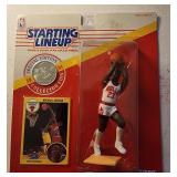 91 NIB Starting Lineup Michael Jordan Fig W Coin