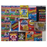 Lot of 18 Sealed MLB Packs 80s-90s