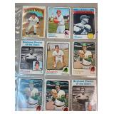 Lot Of 9 1973 Topps MLB Cards