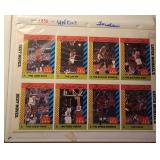 McDonald's 1990  MICHAEL JORDAN UNCUT 8 card sheet