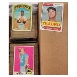 Box Full Unsearched 1970s MLB & NFL Cards