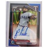 2024 Bowman Chrome Emiliano Teodo Auto Blu /150 RC
