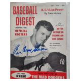 Autographed 1955 Baseball Digest By Bill Skowron