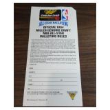 1994 NBA All-Star Ballot Shaq Barkley Miller Beer