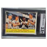 1958 Topps Hank Aaron #351 Fence Busters SGC 3.5