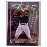 2024 Bowman Chrome Dylan Crews Purple Refract /250