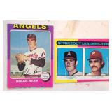 Two 1975 Topps Nolan Ryan Cards