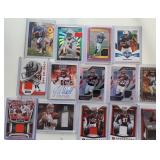 Lot of 14 NFL Autos & Relic Cards