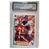 1991 UD Final Edition Ivan Rodriguez RC AGS 9 Mint
