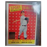 Lot Of 10 Mickey Mantle Throwback Baseball Cards