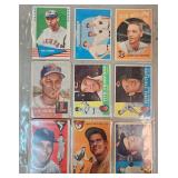 Lot Of 9 1950s-60s MLB Cards