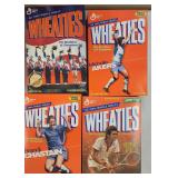 4 Wheaties Full Boxes VTG Gymnastics & Tennis