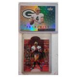 Two Early Brett Favre Insert Cards