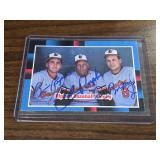 Cal Ripken Jr, Dad, Brother Signed 1987 Leaf #625