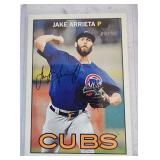 2017 Topps Heritage Jake Arrieta SP Action Var