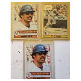 Lot Of 3 1970s Reggie Jackson & Lou Whitaker Cards